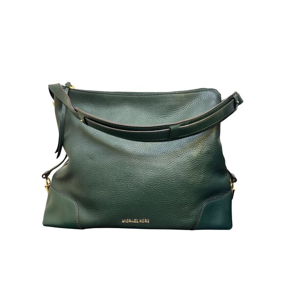 Michael Kors Green Leather Shoulder Bag - Picture 1 of 11